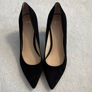 Marc Fisher Black Suede Heels